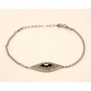   Eye Sterling Silver Bracelet EE02 6.75+1 Extender IcedTime Jewelry