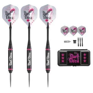 Viper Diva Steel Tip Darts   Black (22 Grams).Opens in a new window