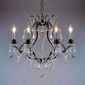 WROUGHT IRON CRYSTAL CHANDELIER CHANDELIERS *FREE S/H*  
