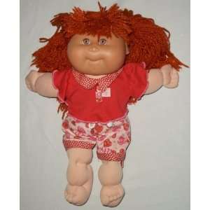 1988 Mattel First Editions Cabbage Patch Kid Girl Brown Eyes Red Hair 