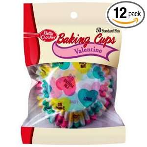 Cake Mate Cupcake Liner, Conversation Hearts, 50 Count, Boxes (Pack of 