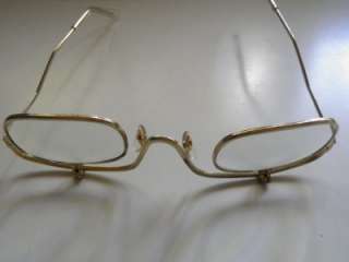 Vintage Reading glasses Gold FRAMES FOLD DOWN LENSES  