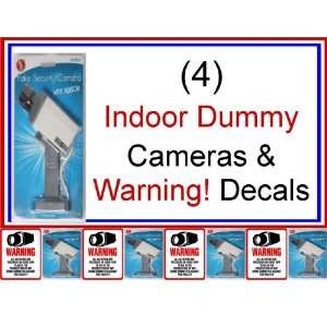   Indoor Dummy Security Surveillance Cameras with Decals
