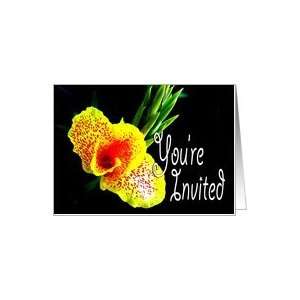  Yellow Canna Lily Youre Invited Card Card Health 