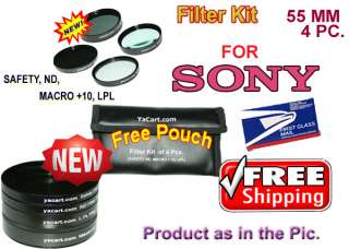 5Pc 55mm CLOSE UP LENS KIT CAMERA SONY ALPHA DSLR A100  