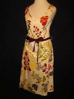 ETCETERA Floral Cotton Stretch Sun Dress NWT $225   8  