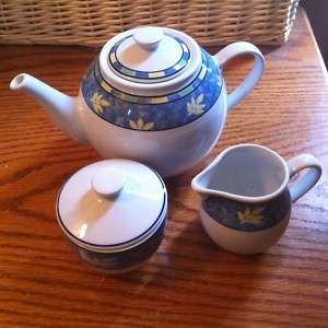 TOGNANA Coffee/Tea Pot with Creamer and Sugar Bowl/Lid  