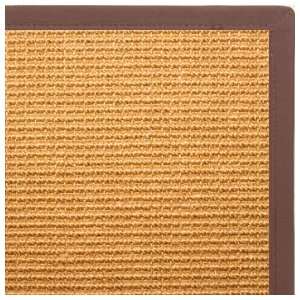   Sisal Rug with Brown Wide Canvas Binding   12x15