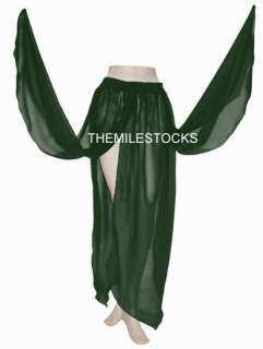 TMS Multi 4 Petal Skirt Belly Dance Penal Gypsy Costume  