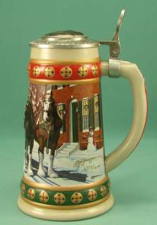 BUDWEISER 1994 HOLIDAY STEIN SIGNATURE EDITION with BOX & COA 