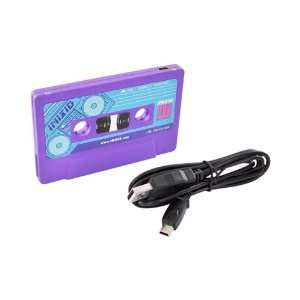  Purple Cassette Tape OEM IMIXID Universal 3 Port USB Hub w Mini USB 