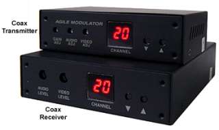 Composite Video Audio Signal Extender Over RG6 Coax  