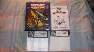 1988 Bionic Commando Arcade IBM PC Computer Game CIB  