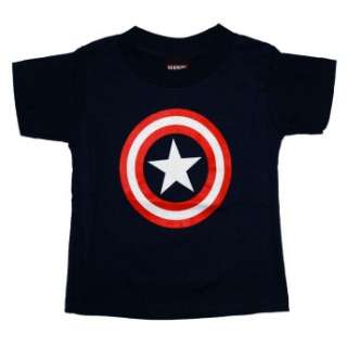 Captain America Star Logo Marvel Comics Costume Baby Toddler T Shirt 