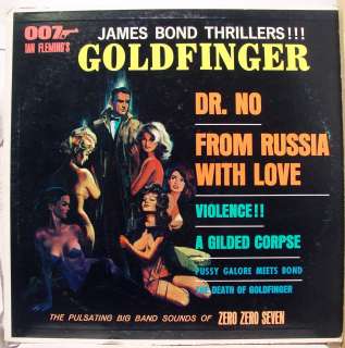 ZERO ZERO SEVEN BAND james bond thrillers goldfinger LP VG FS 23200 