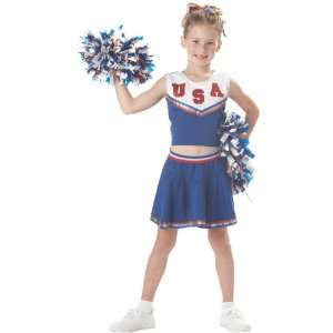  Childs USA Cheerleader Costume (Size Large 10 12) Toys 