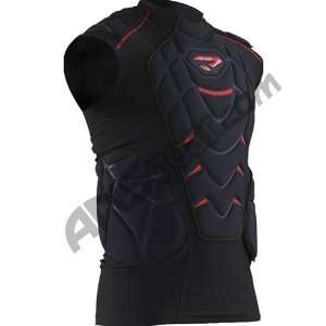  Proto 2010 Defender Top Chest Protector   Black/Red 