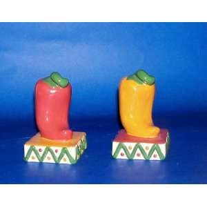  Chili Pepper Salt & Pepper Shakers Yellow Red Everything 