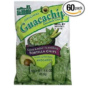   , Guacamole Flavored Tortilla Chips, 1.5 Ounce Packages (Pack of 60