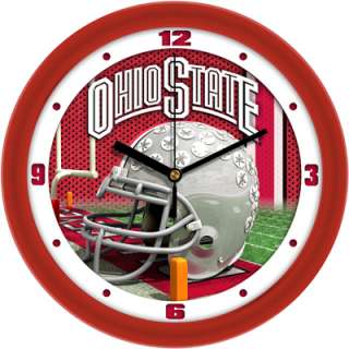 Ohio State Buckeyes Logo  Helmet Wall Clock  