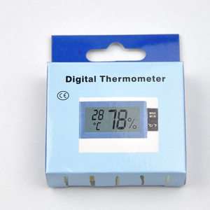 Tiny LCD Digital Indoor Thermometer Humidity Meter office Desk Home 