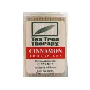 Toothpicks, Cinnamon Flavor, Tea Tree Oil & Menthol, 100 ct.