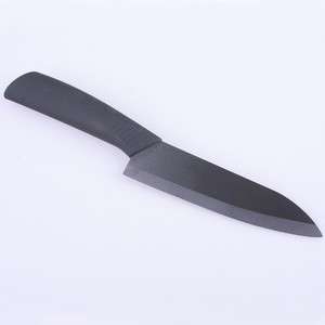   /Black Handle KitchenMax Ceramic 6 Inch Cutlery Chefs Knife Stainless