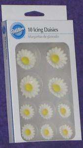 DAISY,ROYAL ICING EDIBLE ICING DECORATIONS, WILTON, NEW  