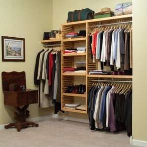  John Louis Home Deluxe Closet System in Maple or Mahogany 