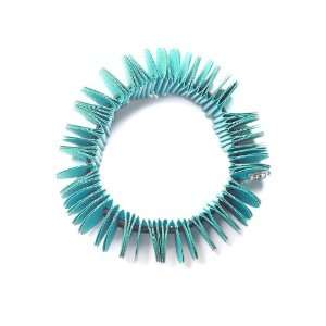  JousJous Turquoise Fabric Slim Royal Bracelet, Adjustable 