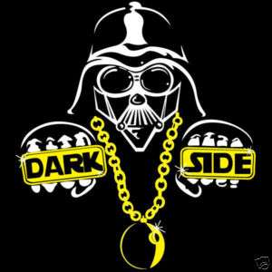 DARTH VADER Dark Side Retro Star Wars Mens T Shirt  