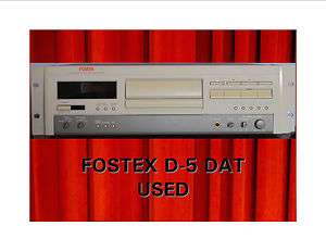 FOSTEX D 5 DAT DIGITAL MASTER RECORDER  
