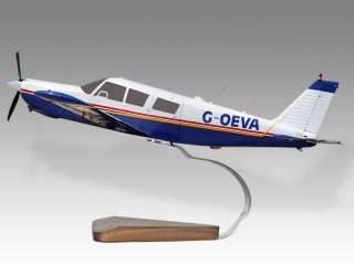 Piper PA 32 Cherokee Six Wood Desktop Airplane Model  
