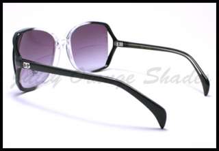 DG Womens OVERSIZED CLASSIC Fashion Sunglasses BLACK/CLEAR