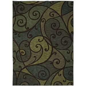   Ocean Blue Contemporary Area Rug 7.90 x 7.90.