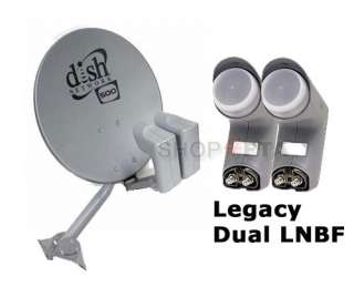Dish Network LEGACY DUAL 500 KIT & 2 Leg Single LNB Satellite Antenna 