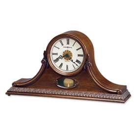   mantel clock andrea lightly distressed hampton cherry finish on select