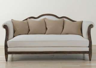 Java/White Sheraton Sofa Couch  
