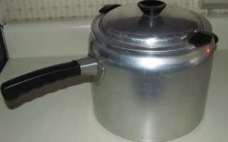   Ever Aluminum 8 Quart Pot Double Boiler # 3837 Nice Heavy Pot  