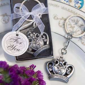  Crown Design Key Ring Favors