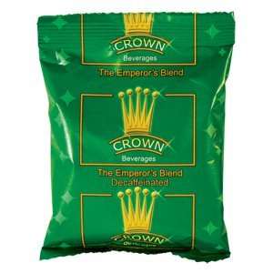 Crown Beverage Emperors Blend 2 oz. Decaf Coffee Packets   80 / CS