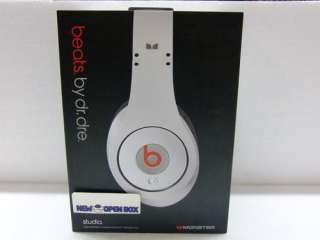 Monster Cable Dr. Dre Beats Studio Headphones White 050644560378 