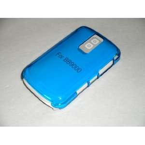 Quality (BLUE) Transparent Crystal Clear Plastic Back Cover Protector 