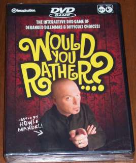 WOULD YOU RATHER? DVD GAME W/ HOWIE MANDEL NEW  