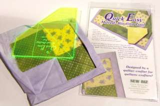 Quick Easy MITRED BINDING TOOL ~All Crafters & Quilters  