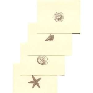  Eason Letterpress Note Card Set, Assorted Shells, Letterpress Cards 