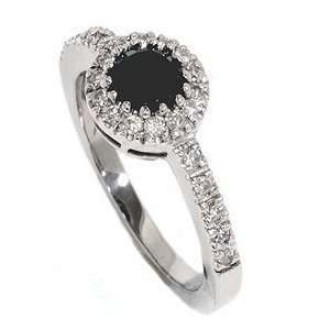   DIAMOND ENGAGEMENT ANNIVERSARY PAVE RING HALO VINTAGE 14K Jewelry