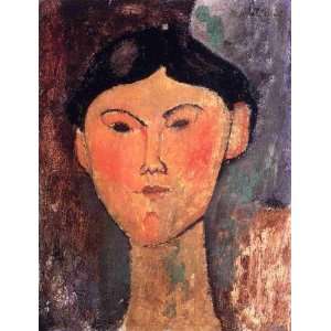   Beatrice Hastings Amedeo Modigliani Hand Painted Art