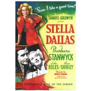 Stella Dallas (1937) 27 x 40 Movie Poster Style A 