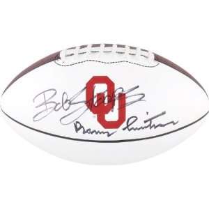 Bob Stoops & Barry Switzer Oklahoma Sooners Autographed Nike Football 